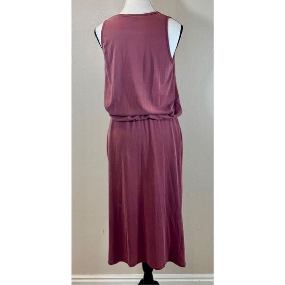 Allison Joy Evereve Ruched Tank Midi Women's Dress XS - Picture 2 of 8